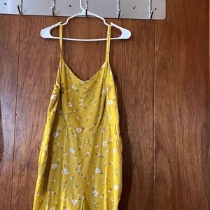 Yellow floral jumpsuit